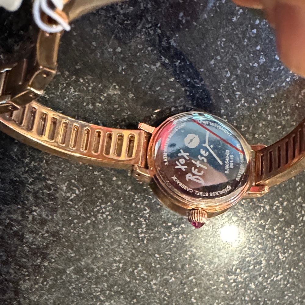 Betsey Johnson Rose Gold and Silver Women's Watch - Picture 3 of 6